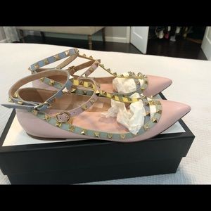 Valentino Rockstud Flats size 41 (fits 9-9.5).